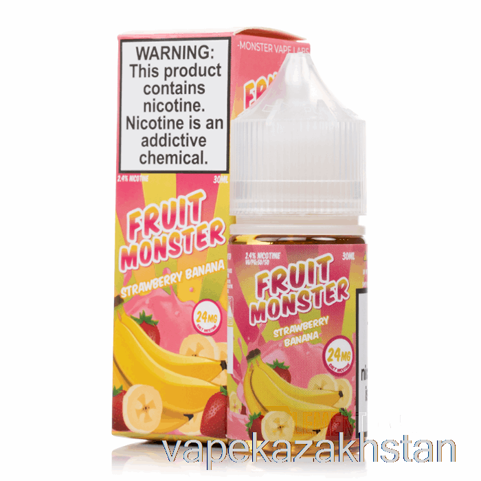 Vape Kazakhstan Strawberry Banana - Fruit Monster Salts - 30mL 24mg